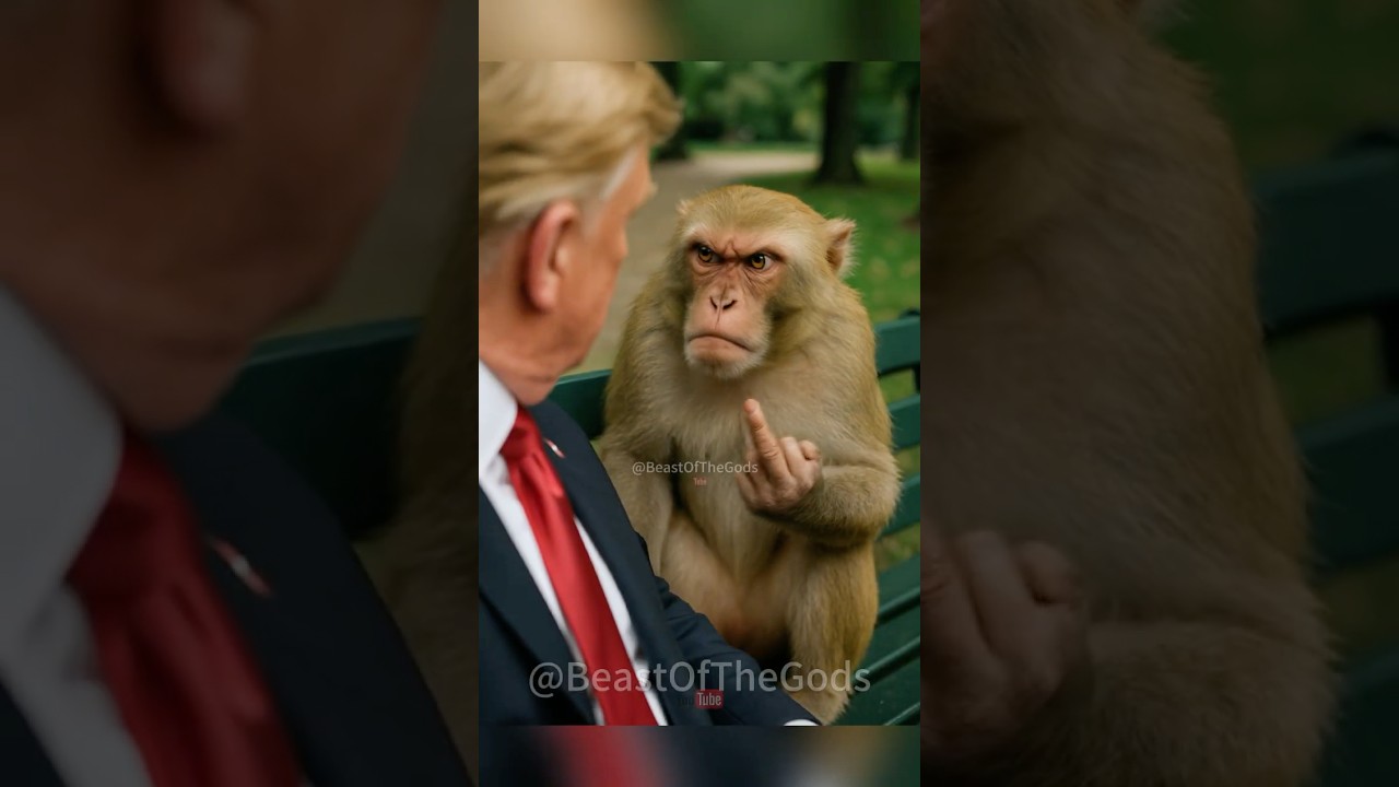 Trump vs Monkey 🍌😂