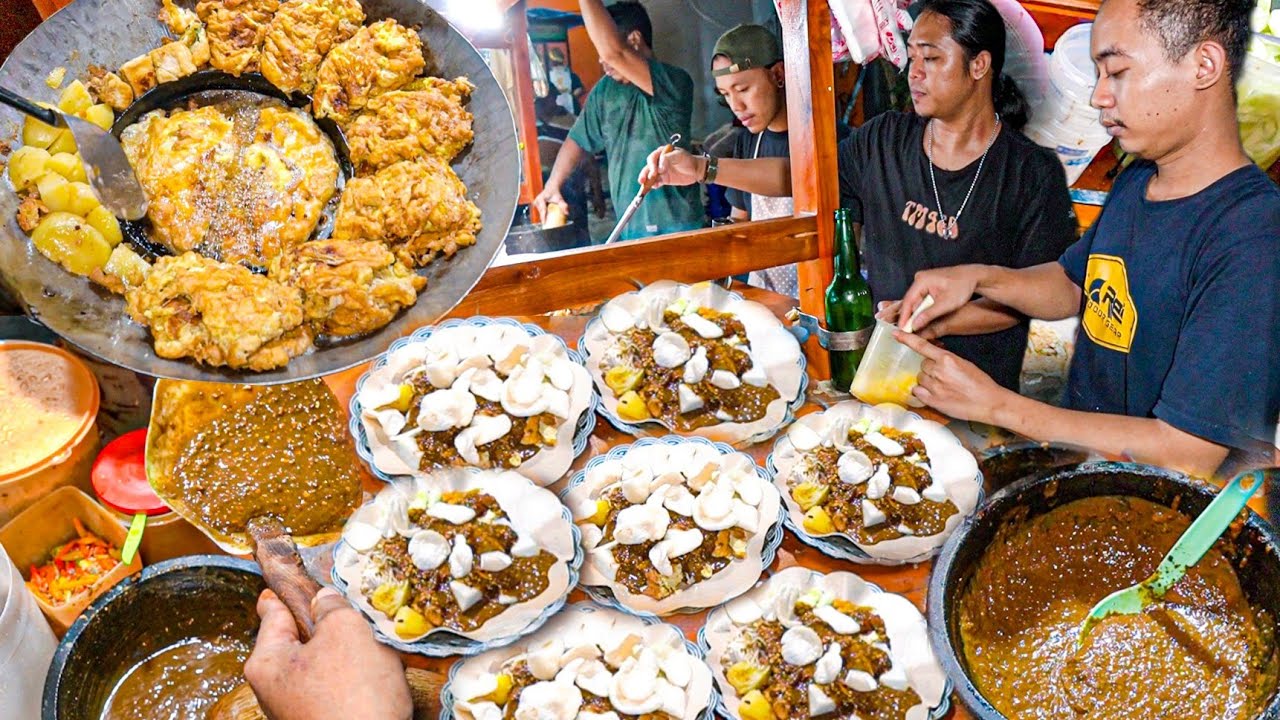 OMSET 5 JUTA PERHARI!!! SAMPAI 4 PEGAWAI KUWALAHAN NGELAYANI - Tahu Tek Telor Cak Sir Gresik