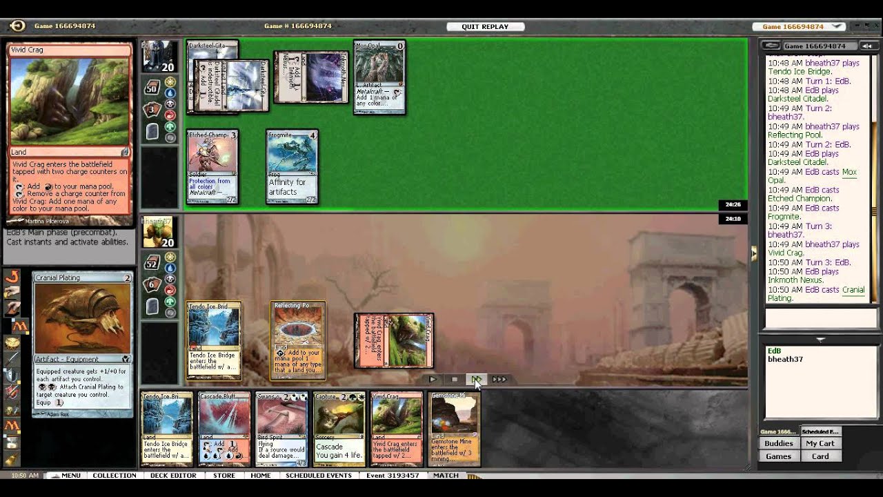 MtgUK - Modern Daily - Cascade Swans Round 4 Game 1