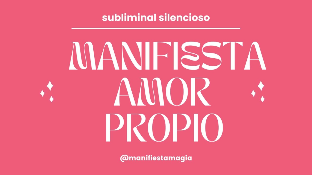 ✨ Audio Subliminal Silencioso Potente ✨ - Manifiesta Amor Propio - Ley de Asunción Afirmaciones ✨