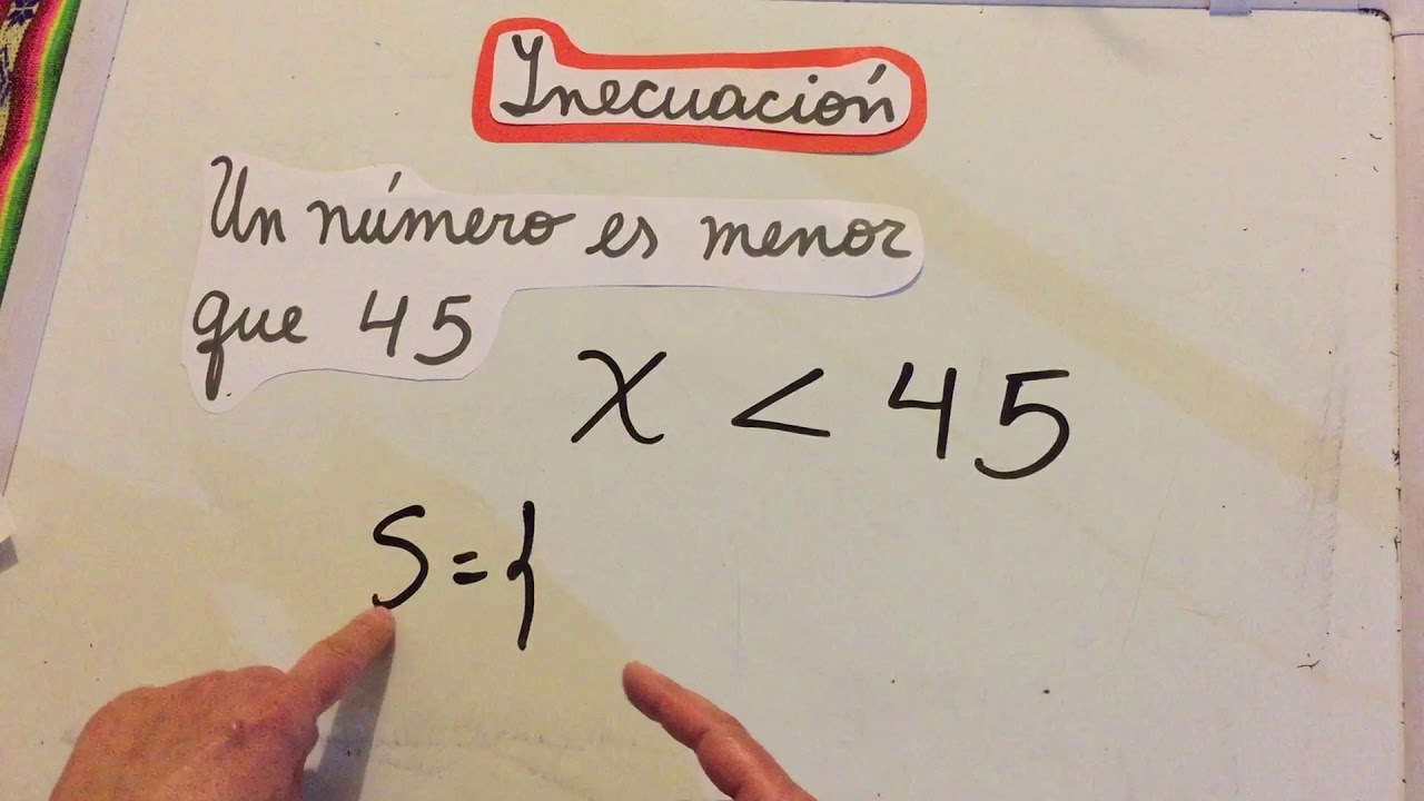 Inecuación 6° básico
