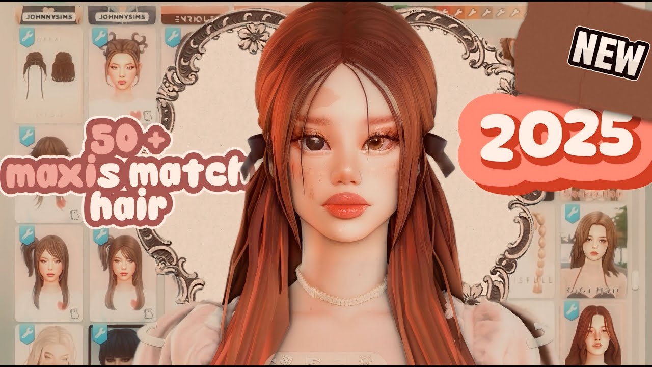 50+ BEST MAXIS MATCH HAIRS YOU NEED + cc links || the sims 4 hair haul