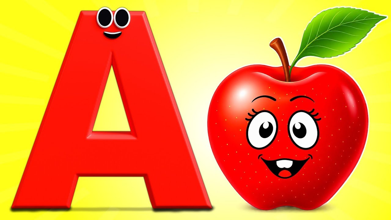 ABC Alphabet Song | A Is for Apple & rhymes | Learn A to Z Letters | Learn A to Z Alphabet & Phonics