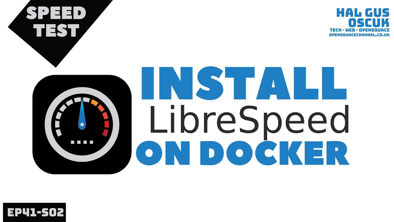 Install LibreSpeed on Docker using command line to test your network speed.