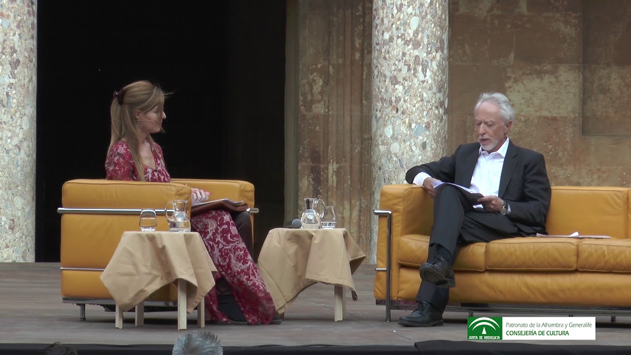 J.M. Coetzee en el Palacio de Carlos V de la Alhambra