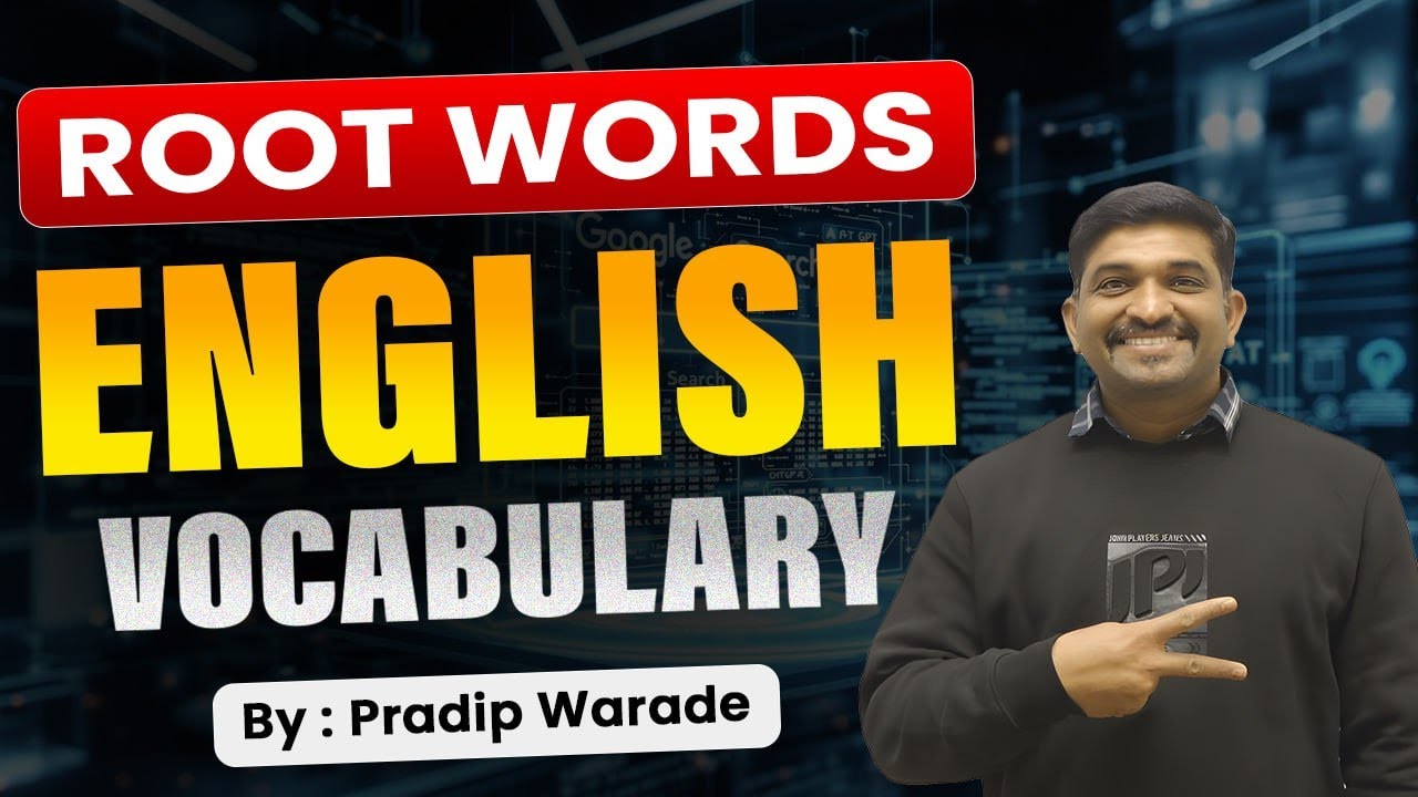 SSC EXAM  : PYQ SERIES : English : By : Pradip Warade Sir