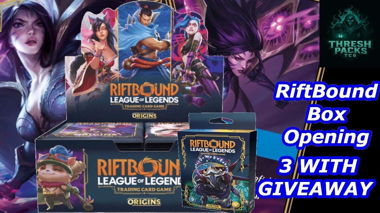 Riftbound 3rd box opening with Viktor deck giveaway #riftbound #boosterboxopening  #leagueoflegends