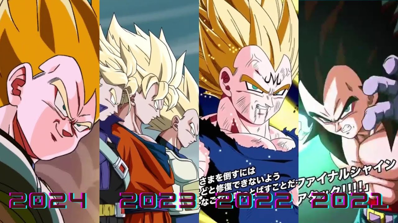 Evolution of Vegeta Animations 2016-2024 DBZ Dokkan Battle