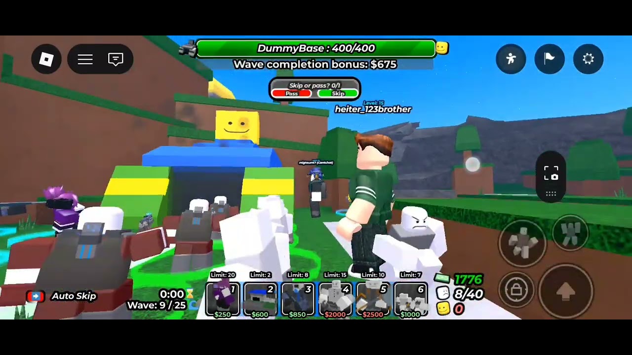 Playing dummy defense