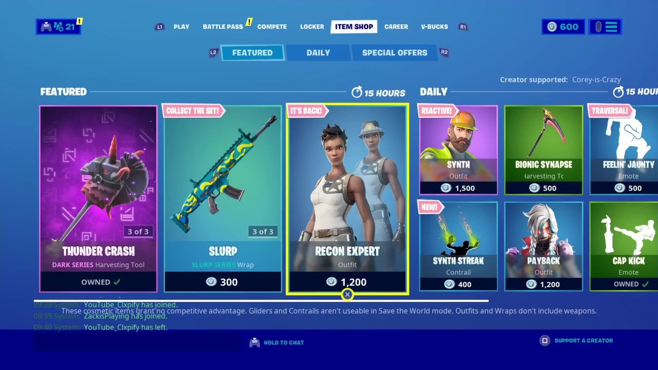 RECON EXPERT IS BACK - RAREST SKIN RETURNS IN THE ITEM SHOP!! NOT CLICKBAIT AT ALL!