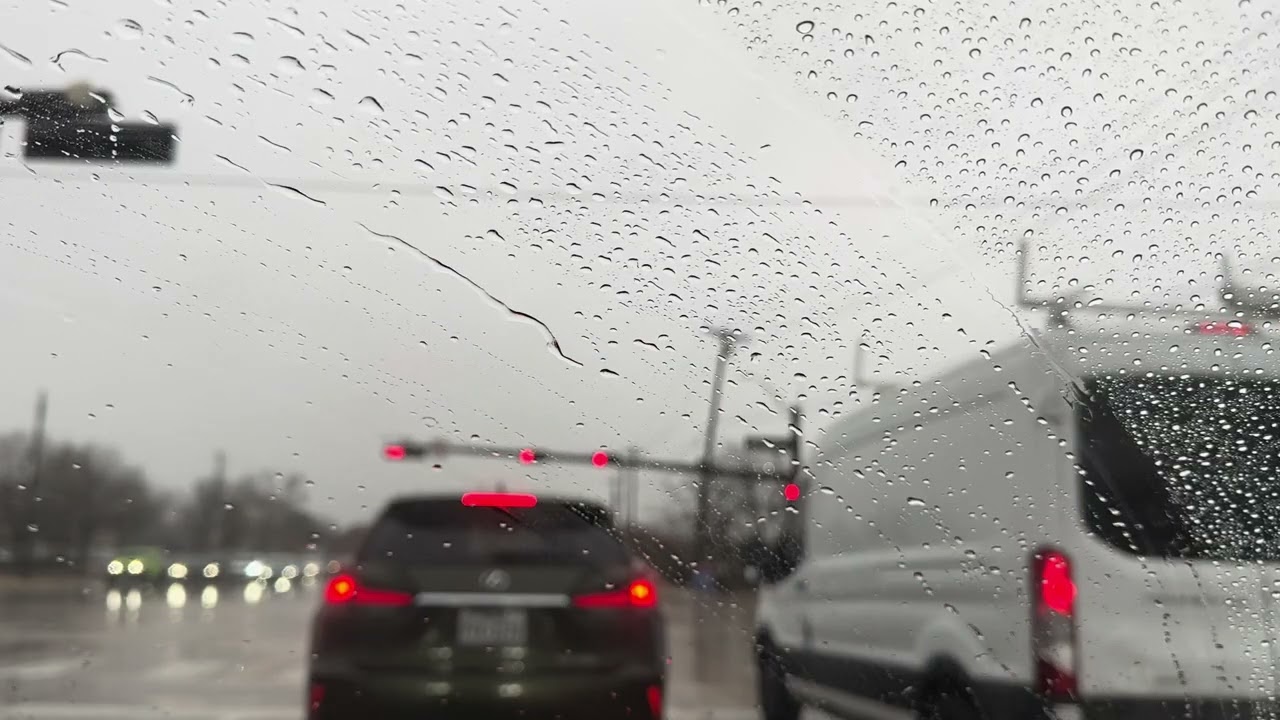 Coit Rd. on rainy season, Plano Texas. 