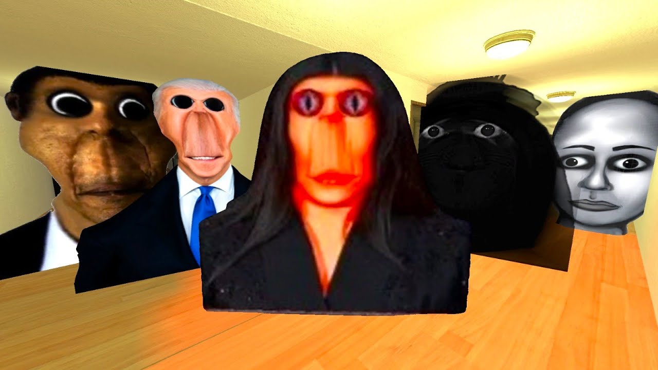Rosalia Bizcochito Family, Angry Munci Family, Obunga And Bidunga Nextbot Gmod
