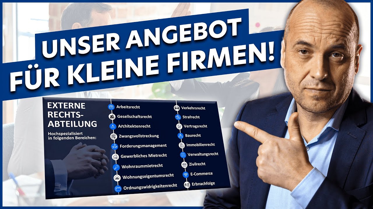 Externe Rechtsabteilung: unser Angebot f&uuml;r Firmen!