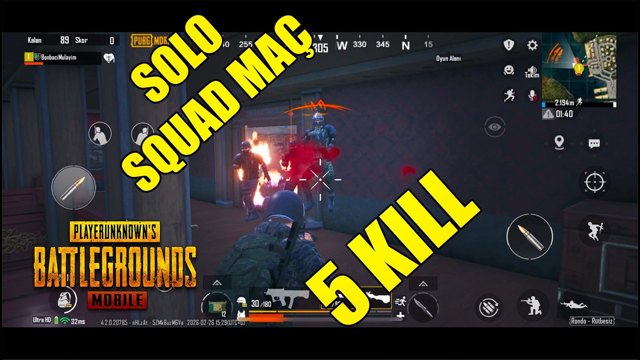 Pubg Mobile Rondo muhafizlari öldürüp Lutlari ile win challange