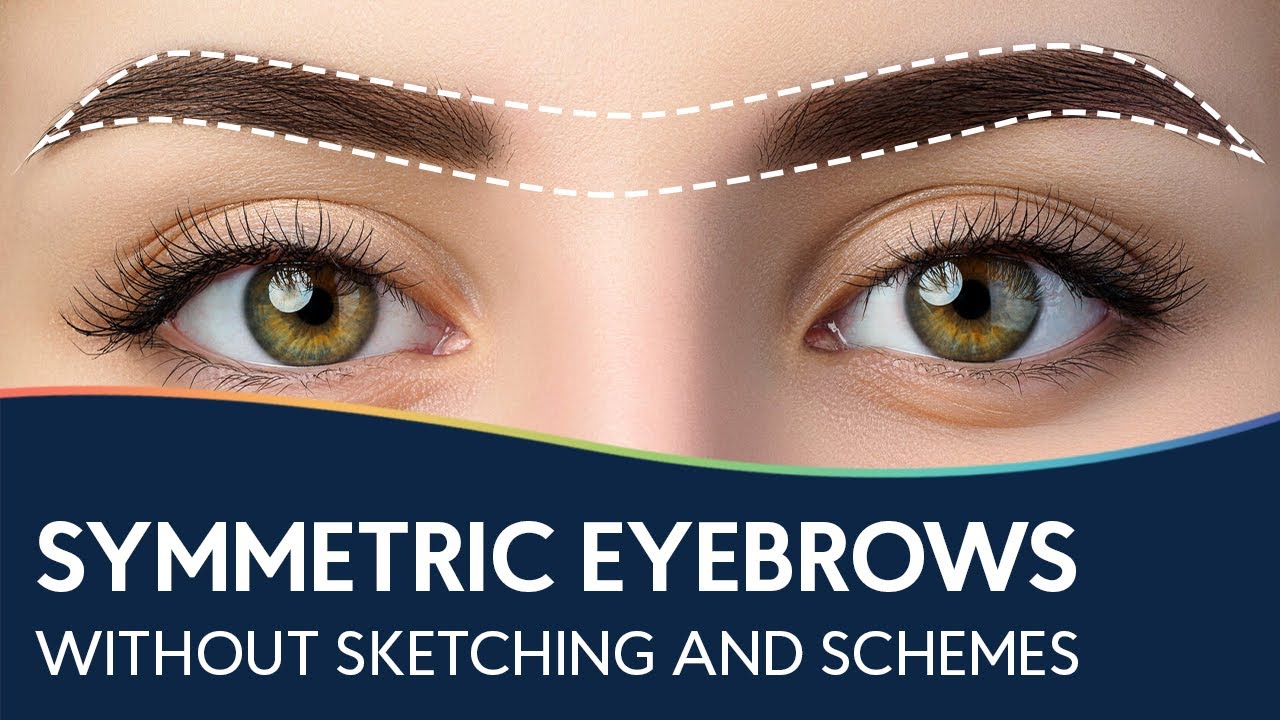 SYMMETRIC EYEBROWS without sketching and schemes | Secrets by brow artists