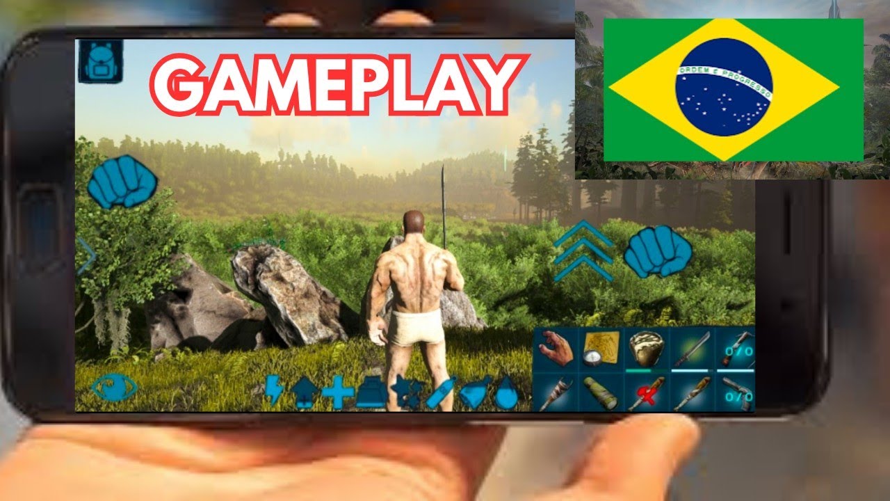 🇧🇷PORTUGUESE DUBBED GAMEPLAY OF THE NEW ARK MOBILE ULTIMATE EDITION 2024 (AI DUBBING)