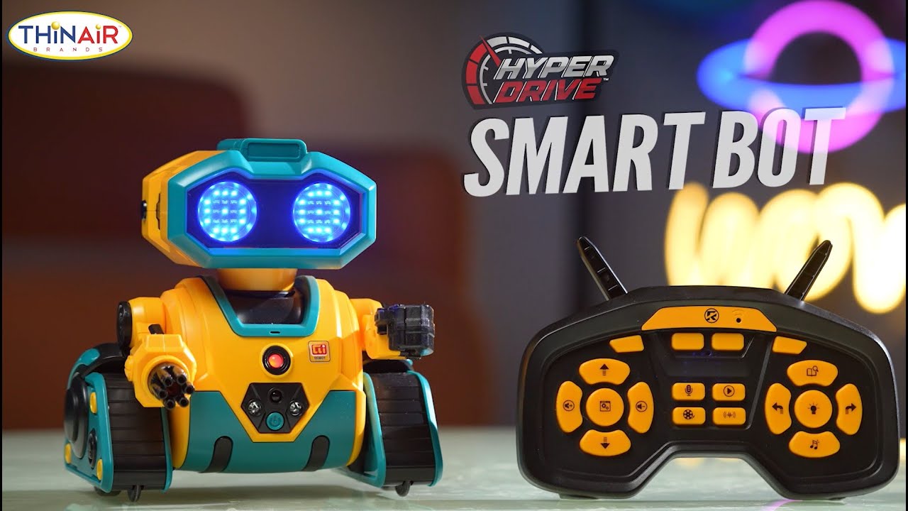 Hyper Drive SMART BOT Remote Control RC - Dance, race, talk, programmable robot for kids of all ages