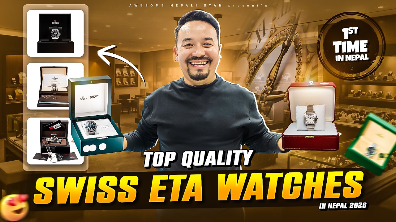 Unseen & High Quality Men's Watch Price in Nepal 2026| Swiss ETA Movements Watch in Nepal