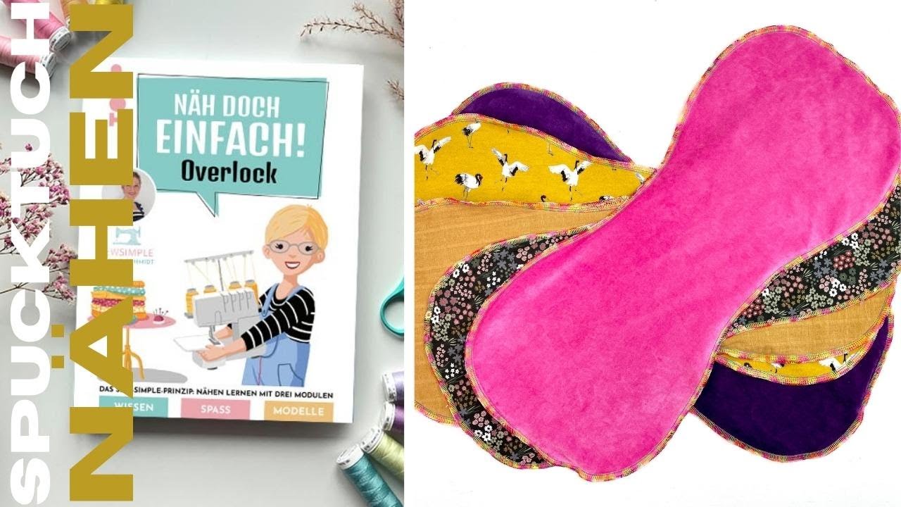 Spucktuch mit der Overlock nähen