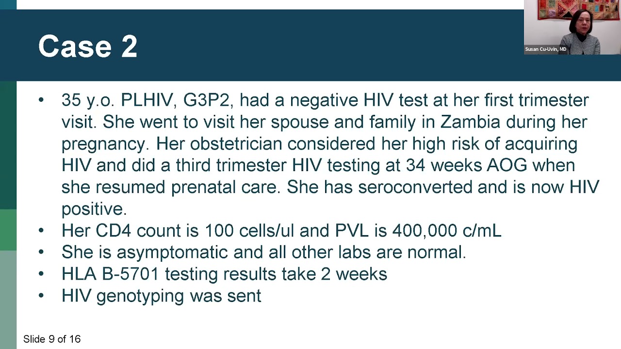 Perinatal HIV Care and Prevention: A Case-Based Panel Discussion