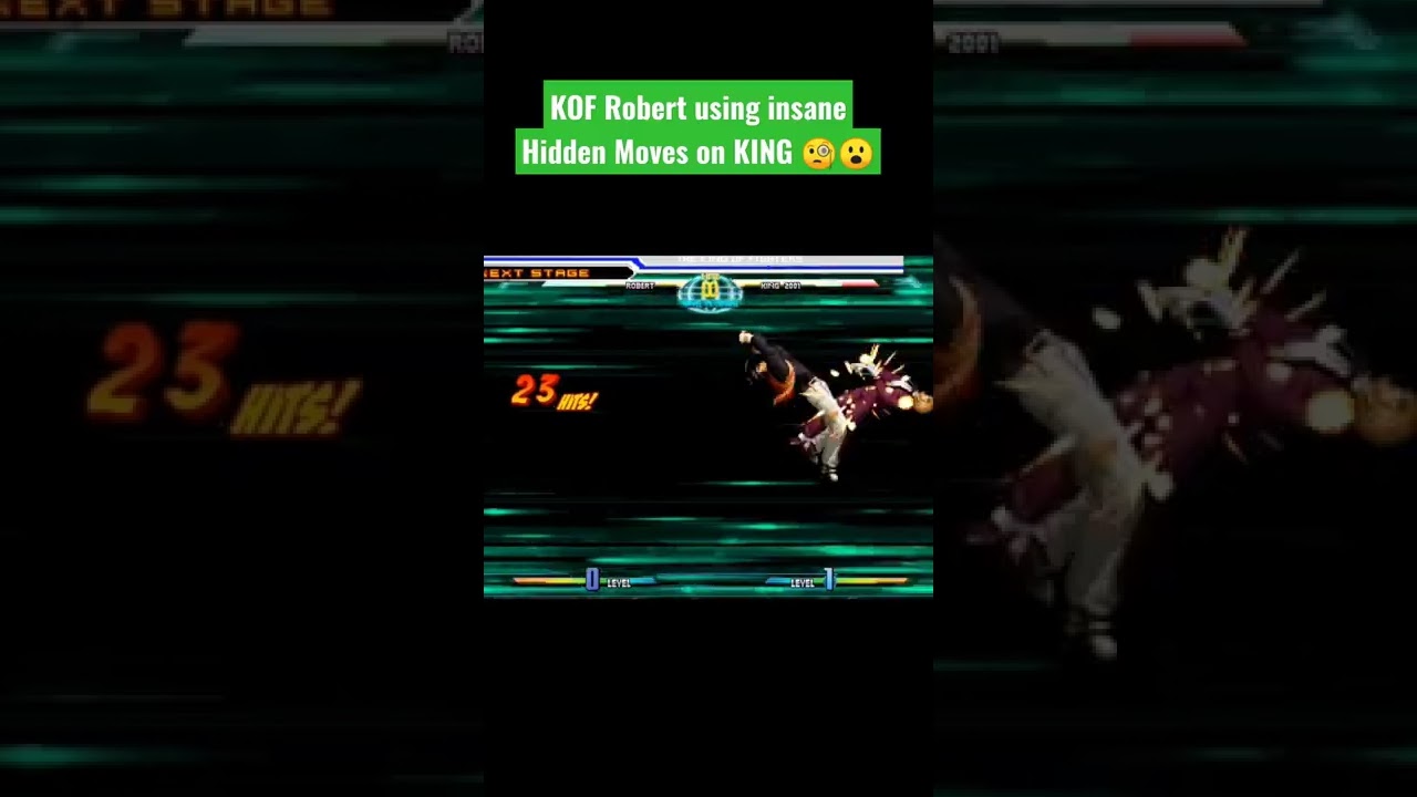 KOF Robert using #insane Hidden #Moves on KING 🧐😮 #kof #robert #kof2002 #king #hidden #especial #ko