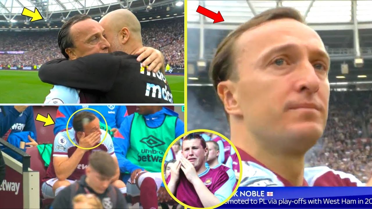 Mark Noble Couldn't Stop Crying After his Final game for West Ham