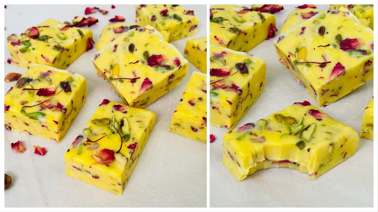 Instant Rasmalai Fudge Recipe | Easy and Quick No Bake Chocolate Cake White Chocolate Fudge |