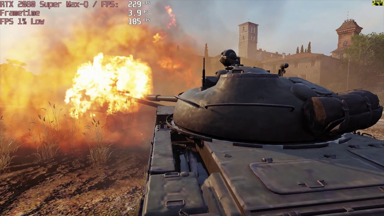 🎮 NVIDIA GeForce RTX 2080 Super Max-Q - World of Tanks gameplay benchmarks (1080p)