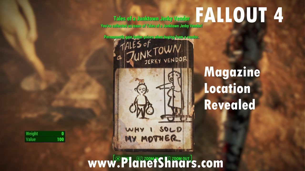 Tales of a Junktown Jerky Vendor - Why I Sold My Mother - Walden Pond - Fallout 4