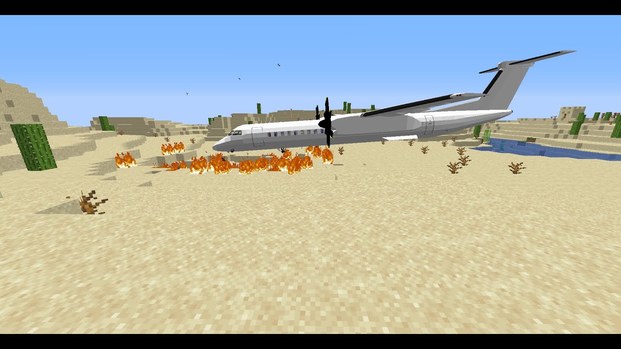 flying a Q400 in Minecraft GONE WRONG
