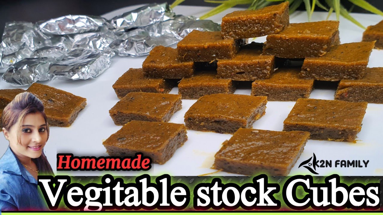 Homemade  Veg Stock  Cubes| How to make Veg/Bouillon Cubes | Without  preservities @K2NFamily