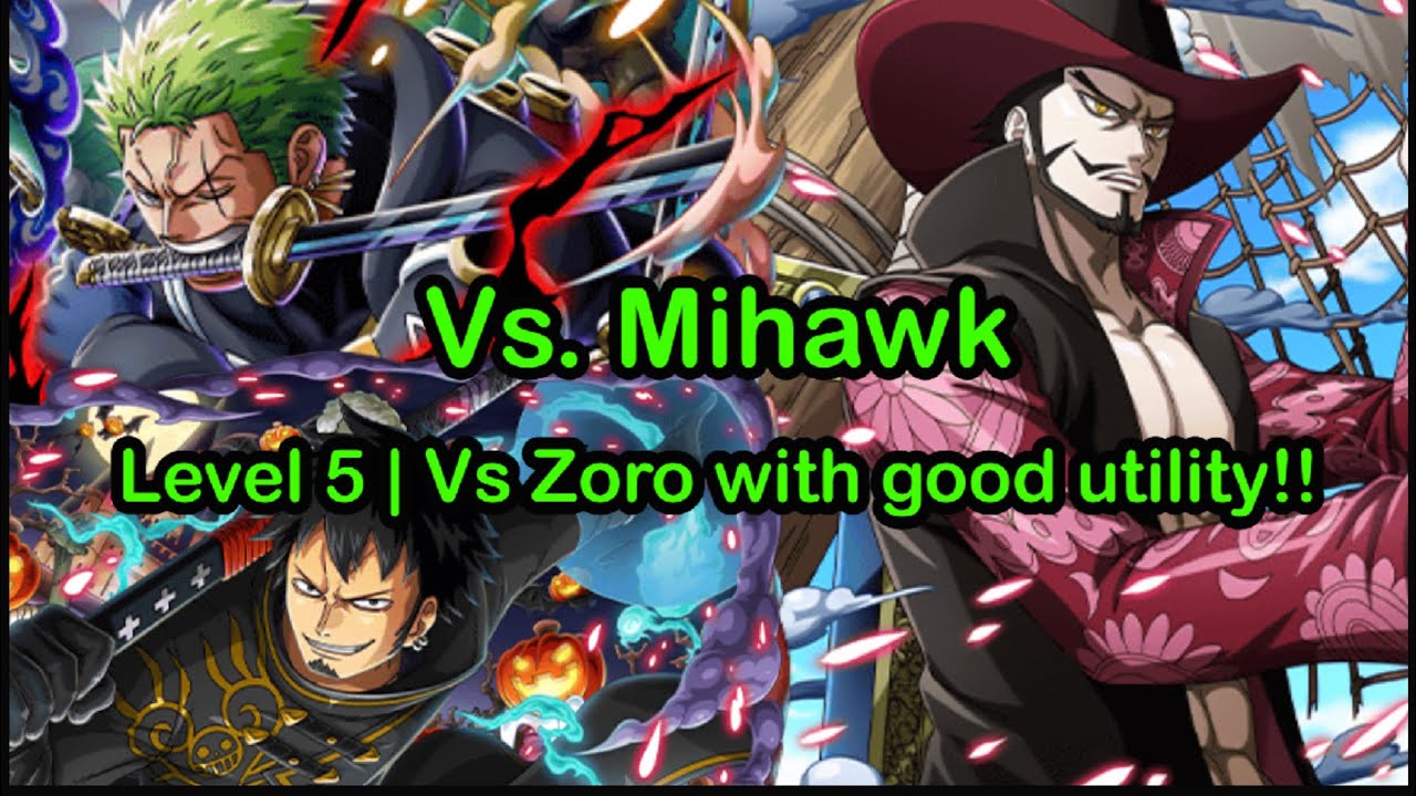 Grand Voyage Vs. Mihawk : Level 5 | Vs Zoro สกิลดี สกิลลูกเรือเยี่ยม!! | OPTC