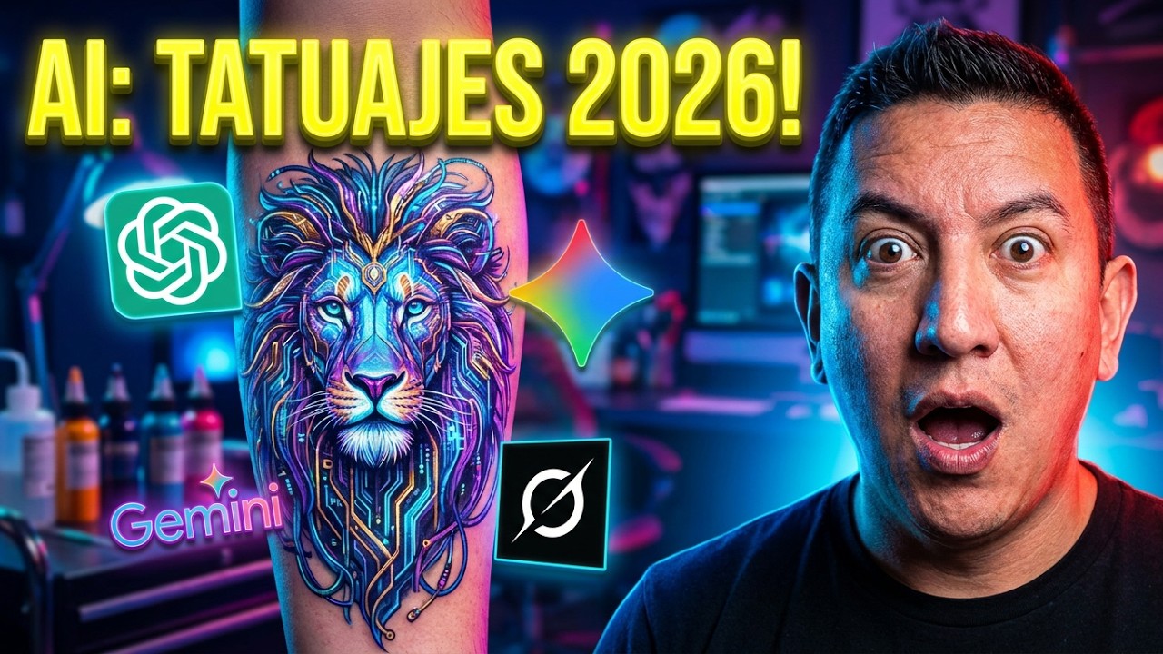 5 IAs te muestran los tatuajes que te harás en 2026