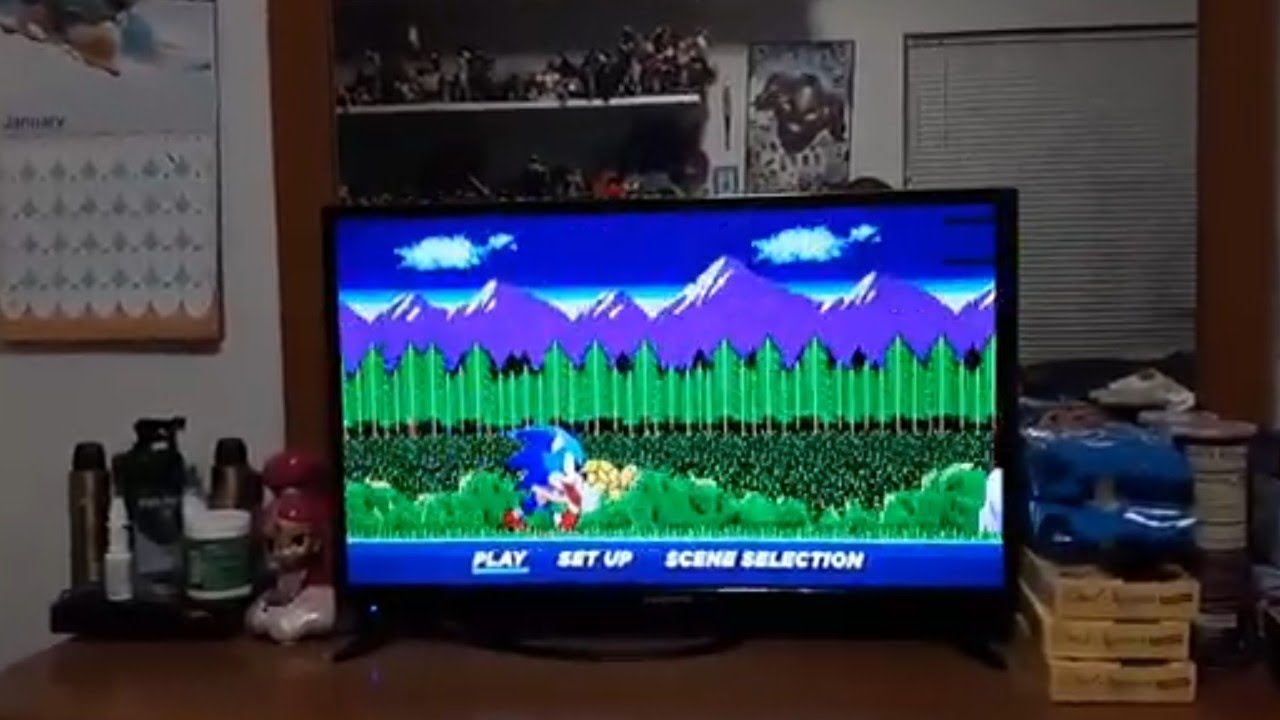 Меню прохождение Sonic The Hedgehog DVD от 2020 года🦔⚡