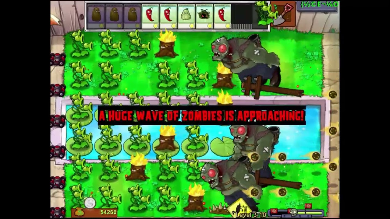 Pvz living dead mode level 3-10 phá đảo không mất xe lần 1(remake)