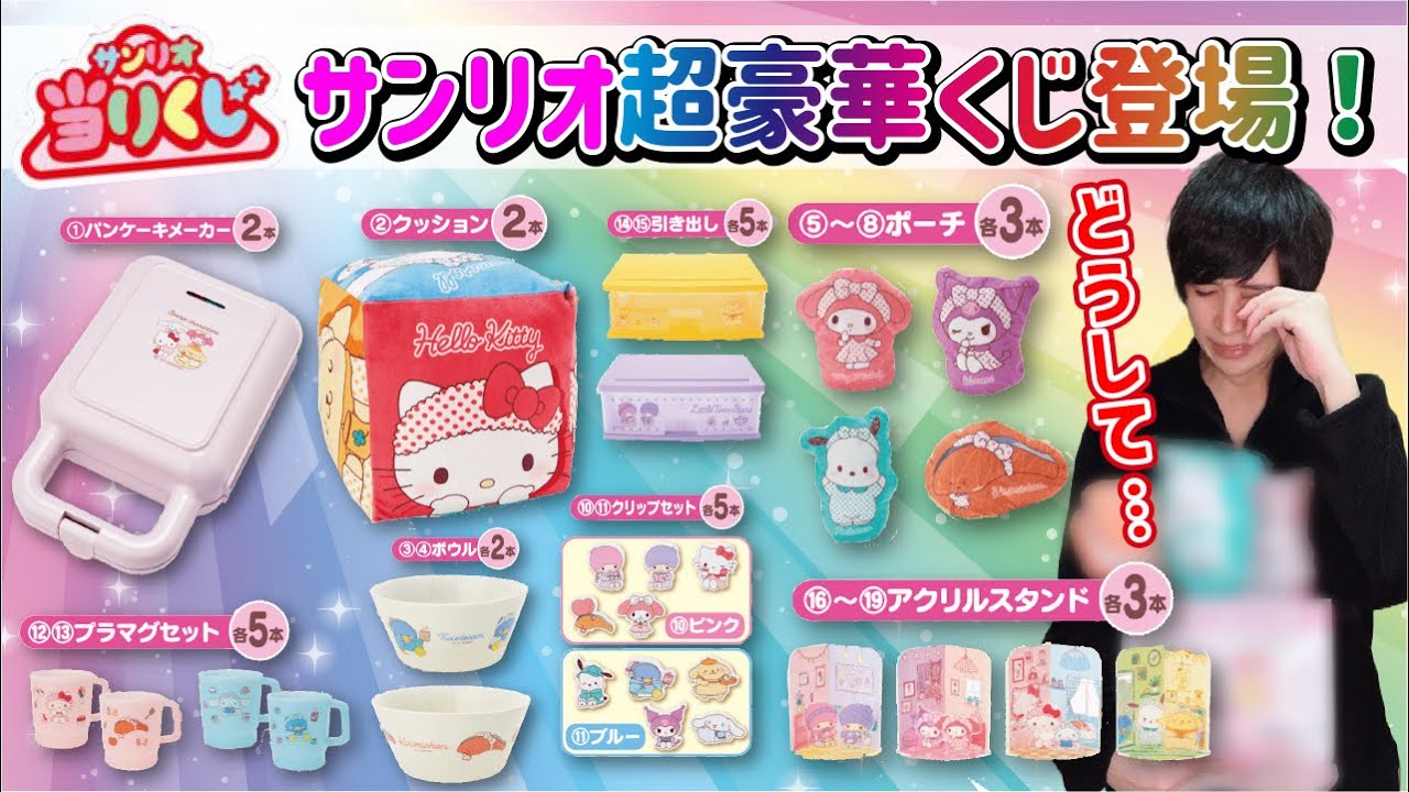 【物欲センサー？】下位賞のアレが欲しいのになぜだぁあああ【サンリオ当りくじ】一番くじ