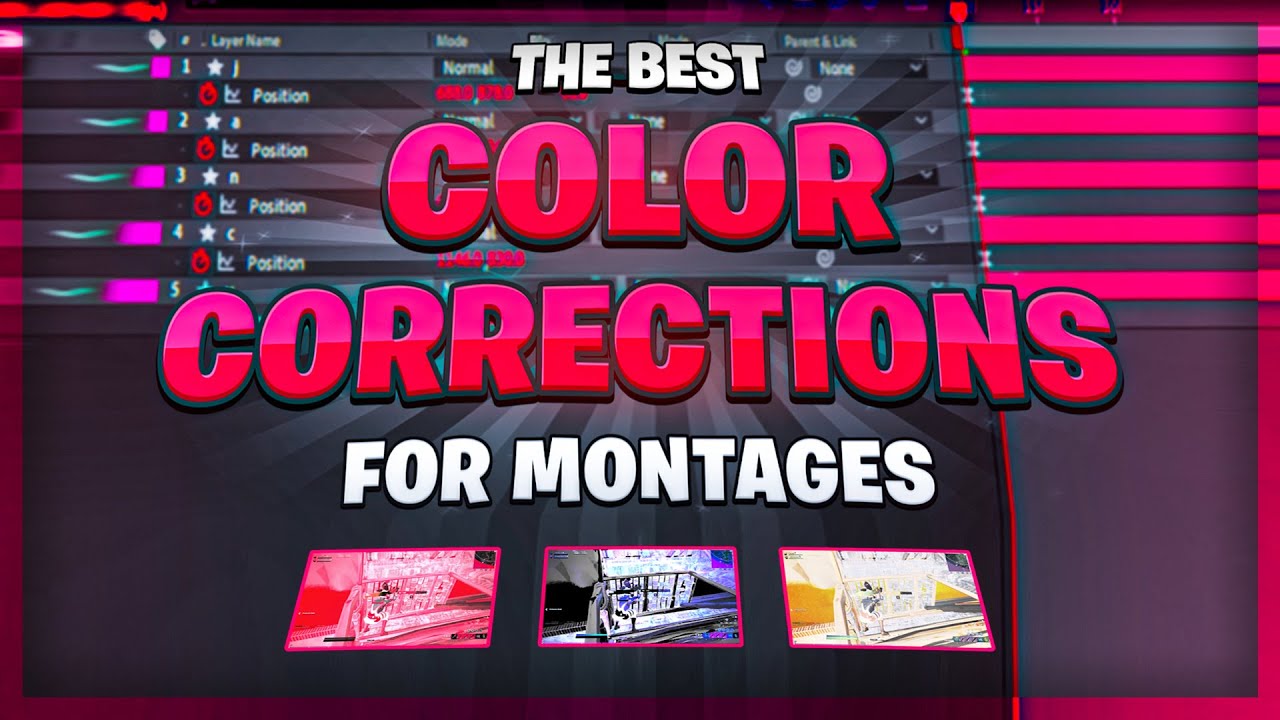 THE *BEST* COLOUR CORRECTION PRESETS For YOUR Fortnite Montages (AE, Vegas, Premiere,  Davinci Etc.)