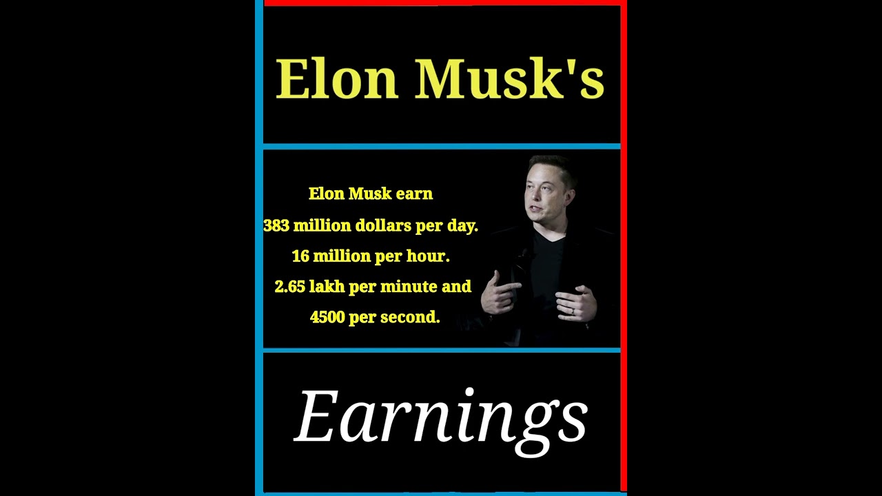 Elon musk earnings || Elon musk || Tesla || Spacex || hyperloop || K Business
