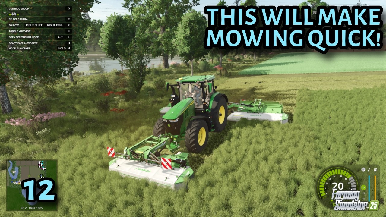 FS25 - This Will Make Mowing Quick! - Ep 12 - Starowies, Series 2 - Timelapse - PC