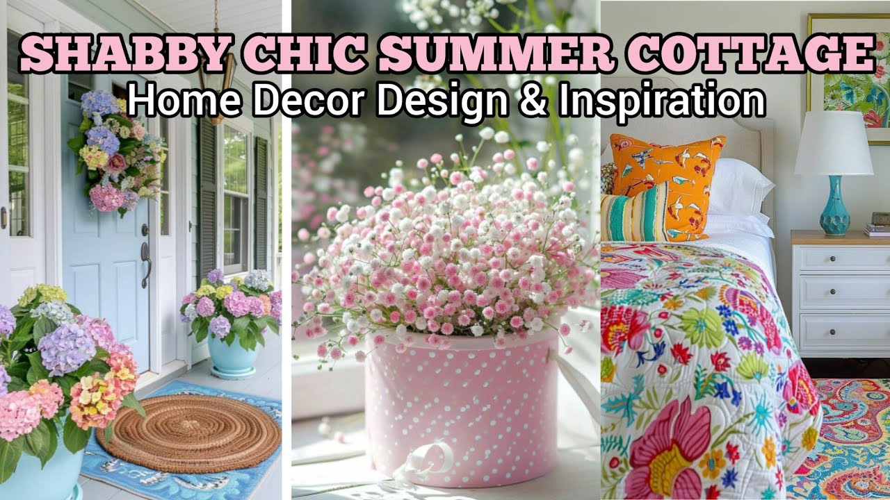 🌻New🦋 MIX MODERN & SHABBY CHIC: Incorporating Pastel Colors In Your Shabby Chic SUMMER COTTAGE DECOR