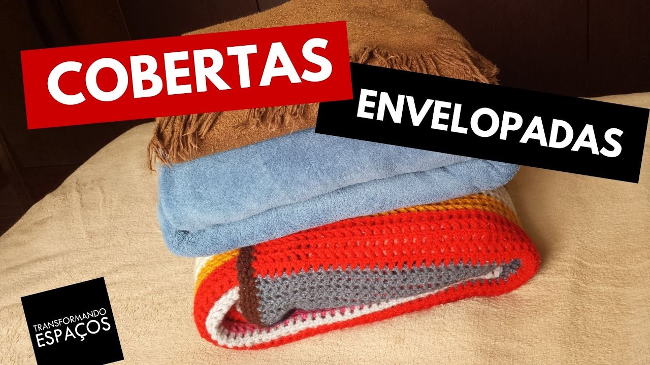 Como dobrar cobertas e mantas | Organização Pessoal ❤