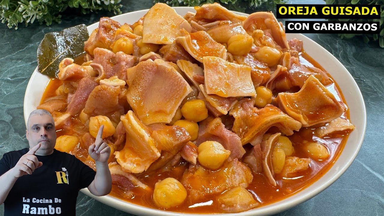 OREJA con TOMATE y UNA SALSA QUE NO PARARAS DE MOJAR PAN.😍 BRUTAL