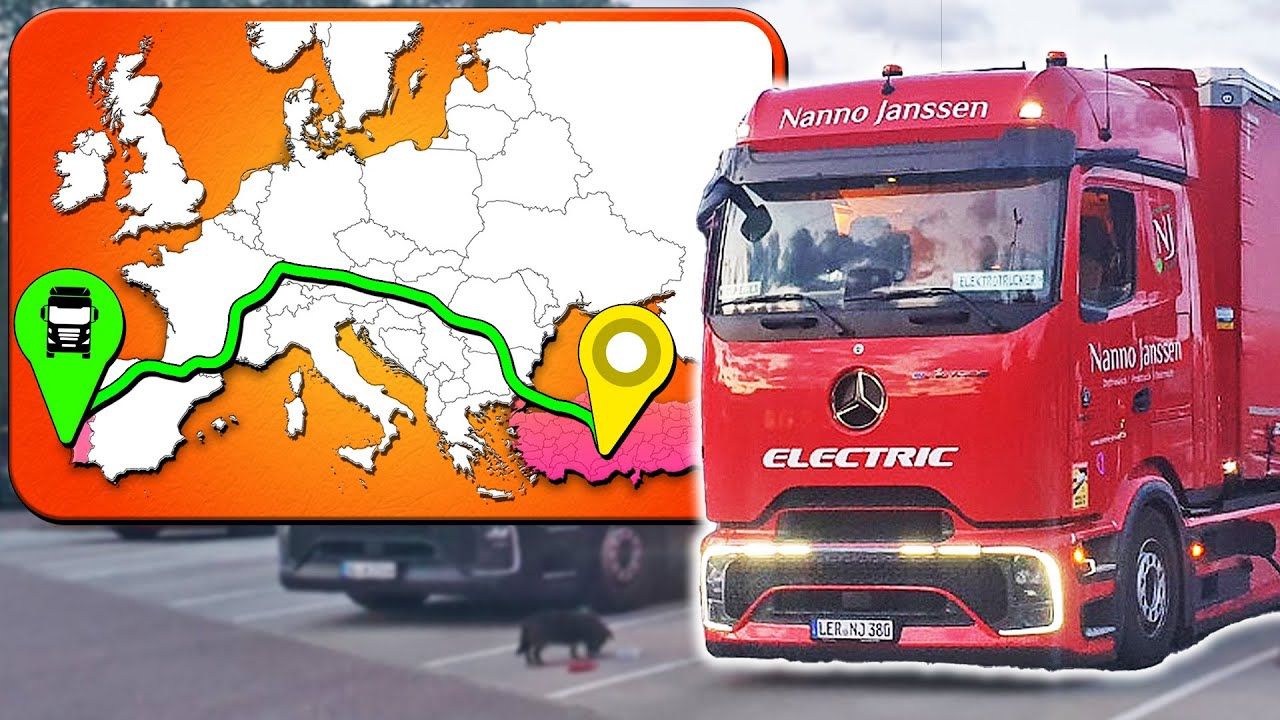 Truck Charging works everywhere in Europe! Türkiye to Portugal w/ my eActros 600