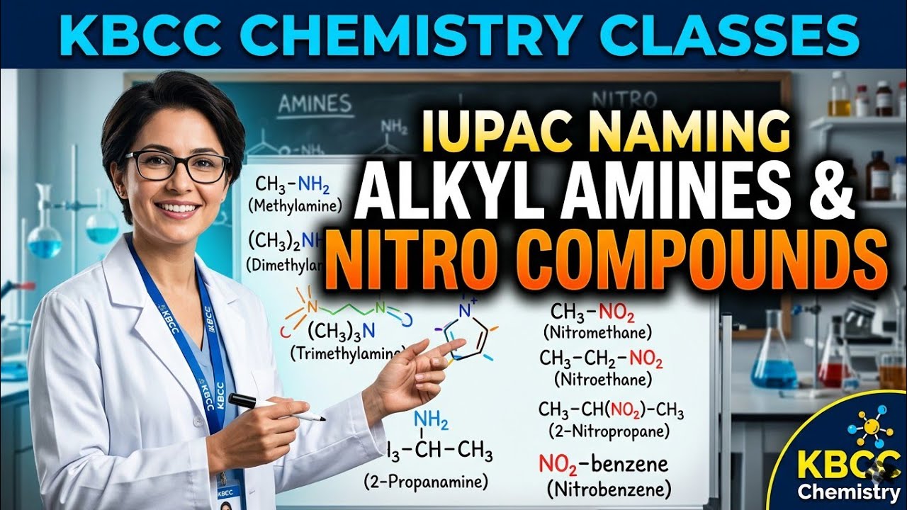 IUPAC OF ALKYL AMINES AND NITRO COMPOUNDS ☠️