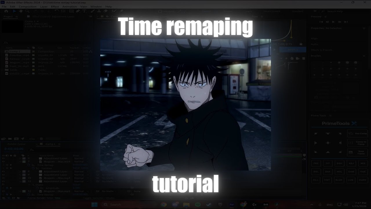 The only time remap tutorial you'll ever need + jitter frames After Effects