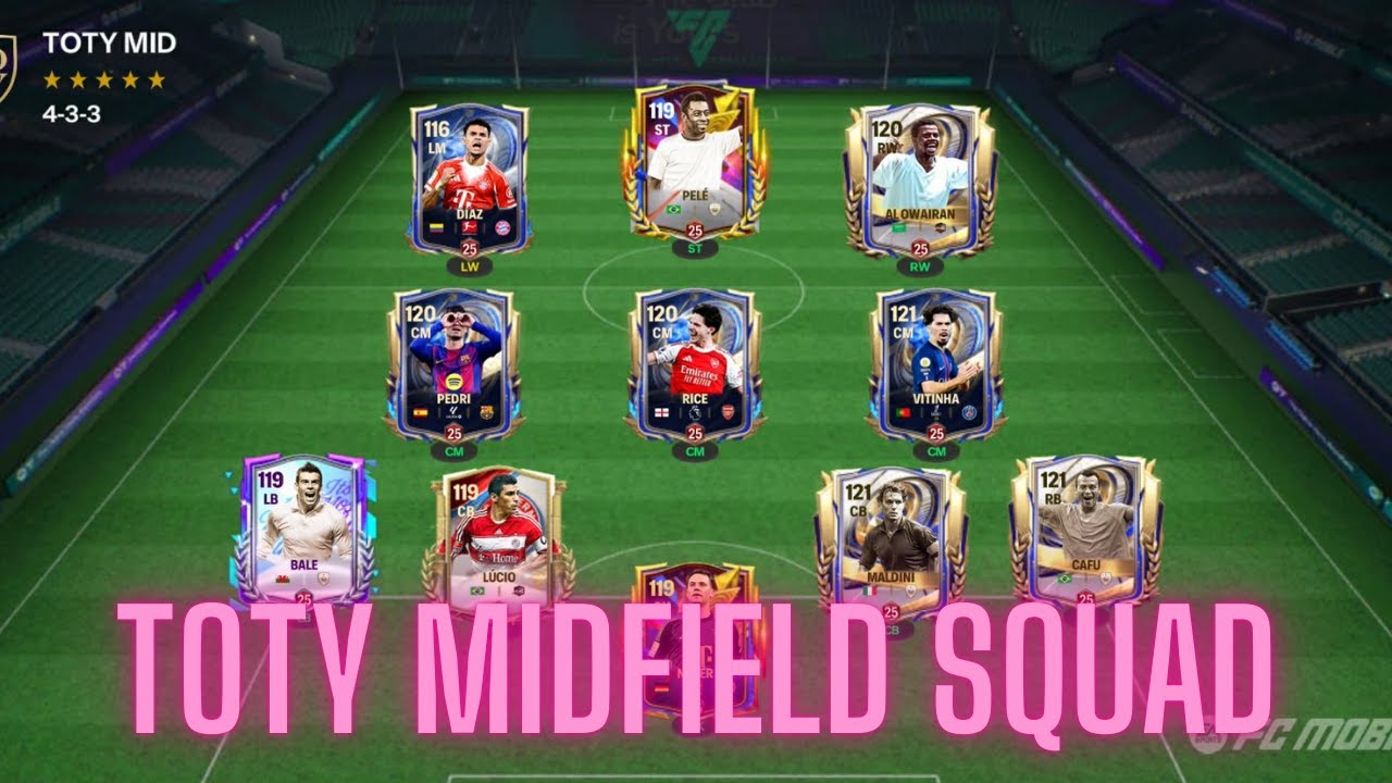 SCOUTING CAMP CHALLENGE TOTY MIDFIELDERS SQUAD | FC Mobile 26