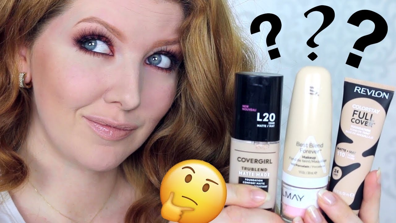 New Drugstore Foundations Review | CoverGirl, Revlon, Almay