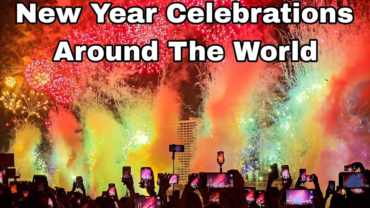 New Year 2024 Countdown Bangkok Thailand ! Fireworks Chao Phraya River Bangkok