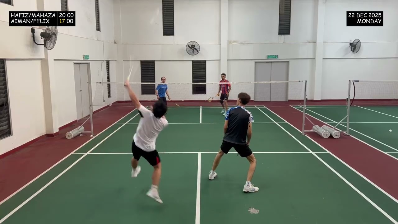 Badminton Men Doubles Hafiz/Mahaza vs Aiman/Felix