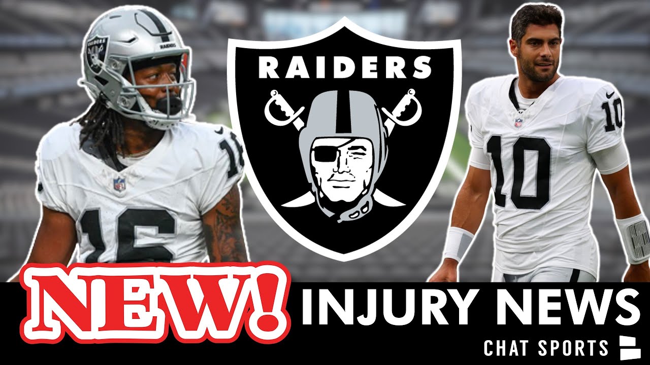 Raiders Injury News On Davante Adams, Jimmy Garoppolo, Jakobi Meyers, Tre&rsquo;von Moehrig | NFL Week 2